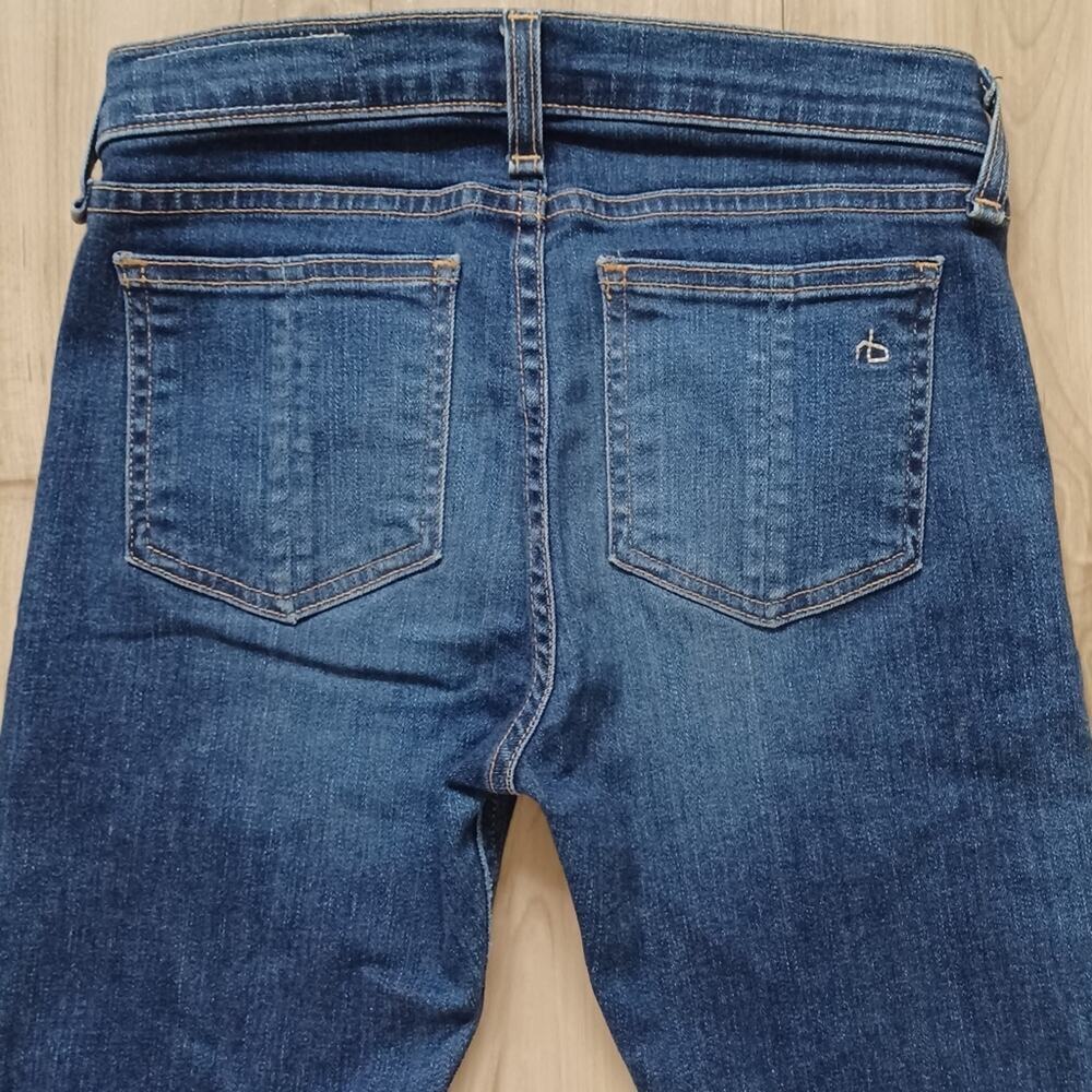 Rag & Bone The Skinny Jeans Pacifico Low Rise Destroyed 24 - Picture 7 of 8
